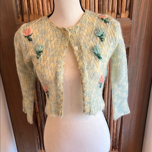 Floral Embroidered Women's Sweater - Picture 1 of 8